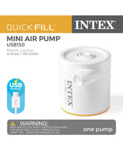 Intex Quick-Fill USB Electric Air Pump - USB150R - 66616 V1032-IXQUICKFILLUSB150-66616