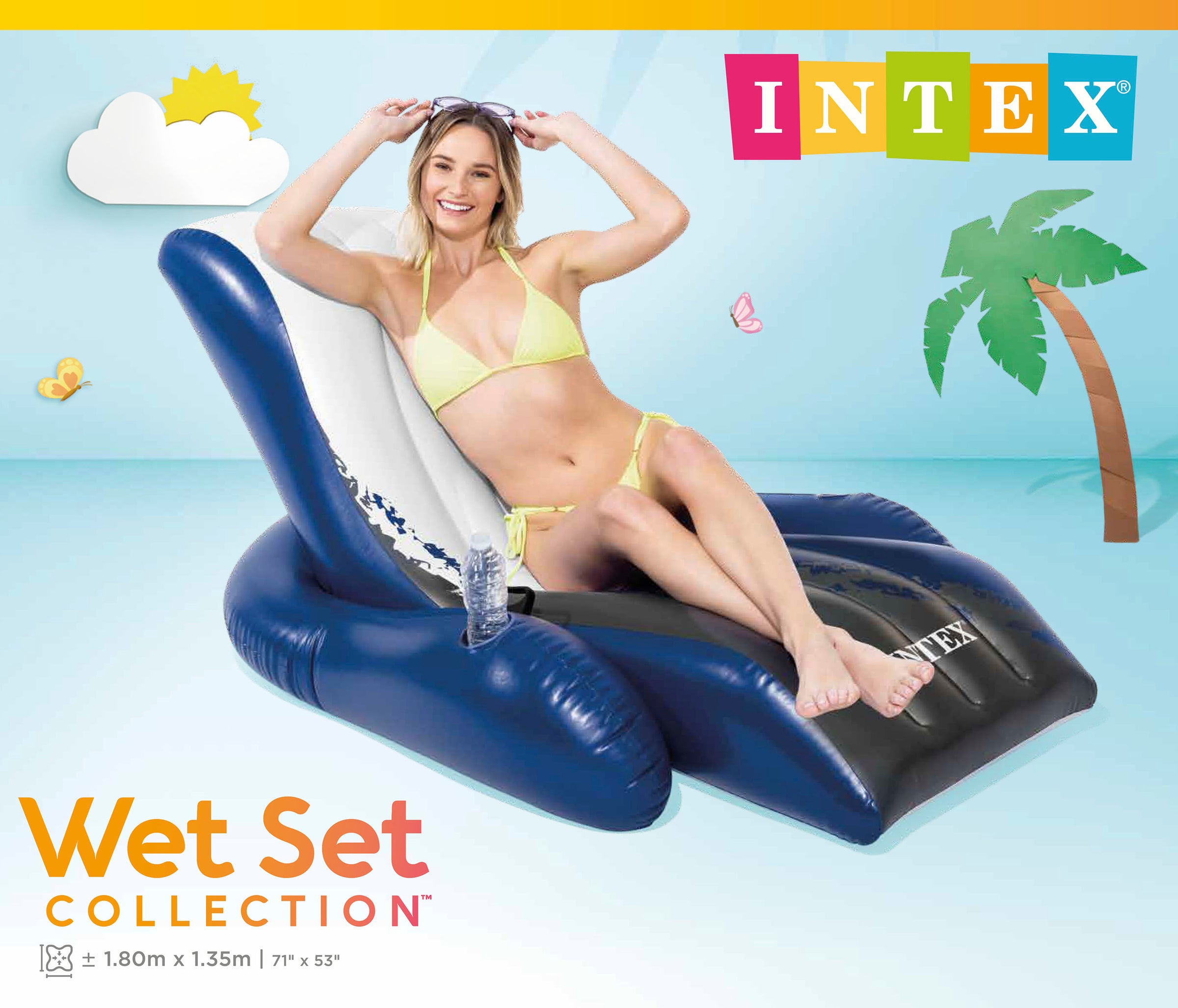 Intex Floating Recliner Lounge 58868 V1032-IXRECLINER-58868