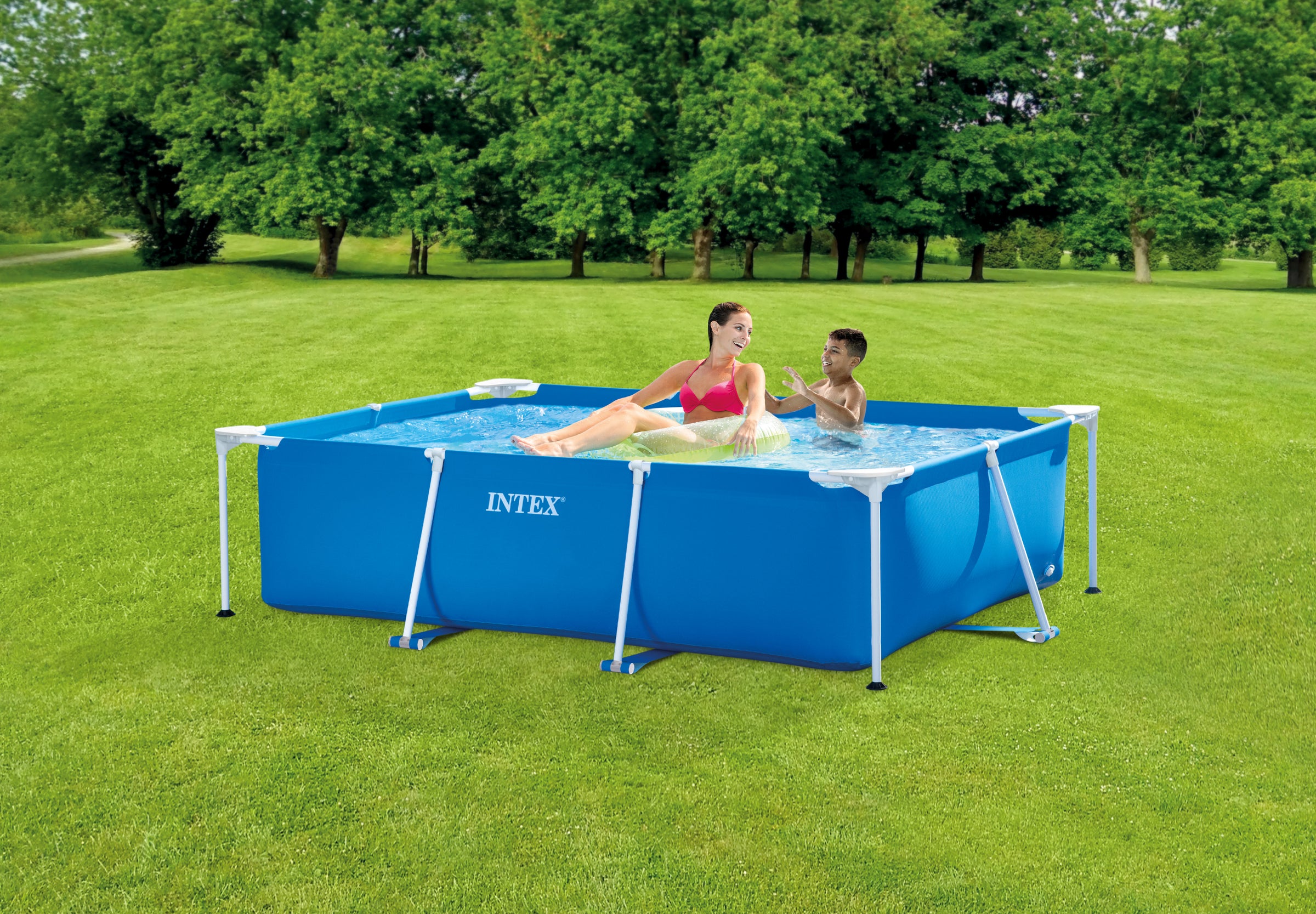 Intex Rectangular Frame Pool 2.2m X 1.5m X 0.6 28270 V1032-IXRECT2.2-28270