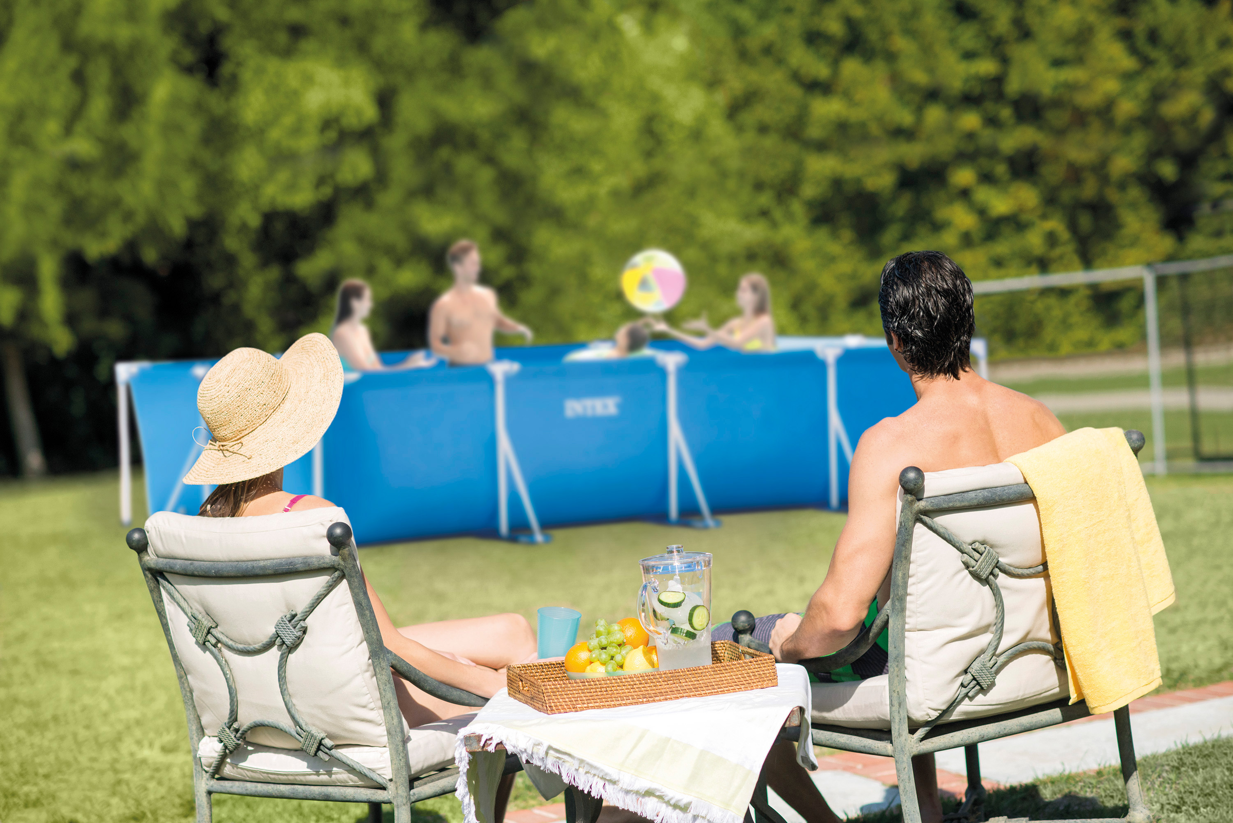 Intex Rectangular Frame Pool 4.5m X 2.2m X 0.84m 28273 V1032-IXRECT4.5-28273