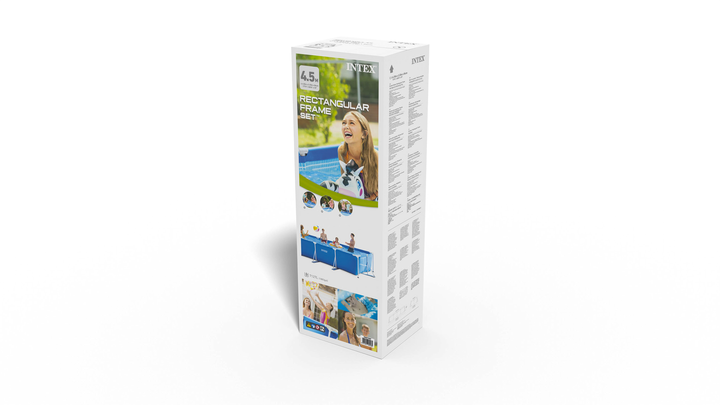 Intex Rectangular Frame Pool 4.5m X 2.2m X 0.84m 28273 V1032-IXRECT4.5-28273