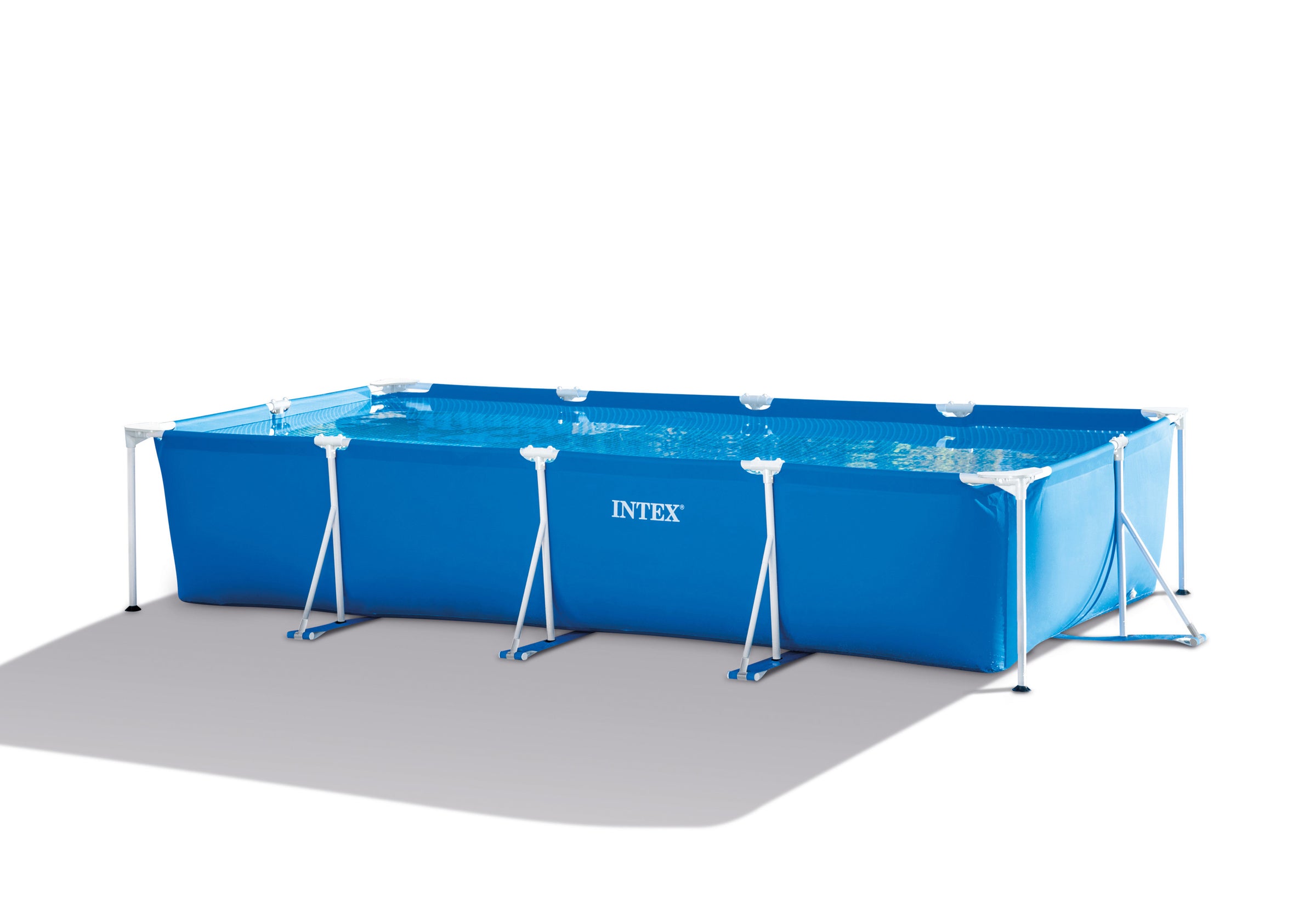 Intex Rectangular Frame Pool 4.5m X 2.2m X 0.84m with Filter/Pump 28274 V1032-IXRECT45PUMP-28274