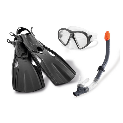 Intex Mask Snorkel and Fin Set Reef Rider Set 55657 V1032-IXREEFRIDER-55657