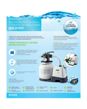 Intex Krystal Clear Sand Filter Pump and Saltwater Pool Chlorine System - 26676 V1032-IXSANDSALT_26676