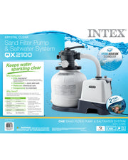 Intex Krystal Clear Sand Filter Pump and Saltwater Pool Chlorine System - 26676 V1032-IXSANDSALT_26676