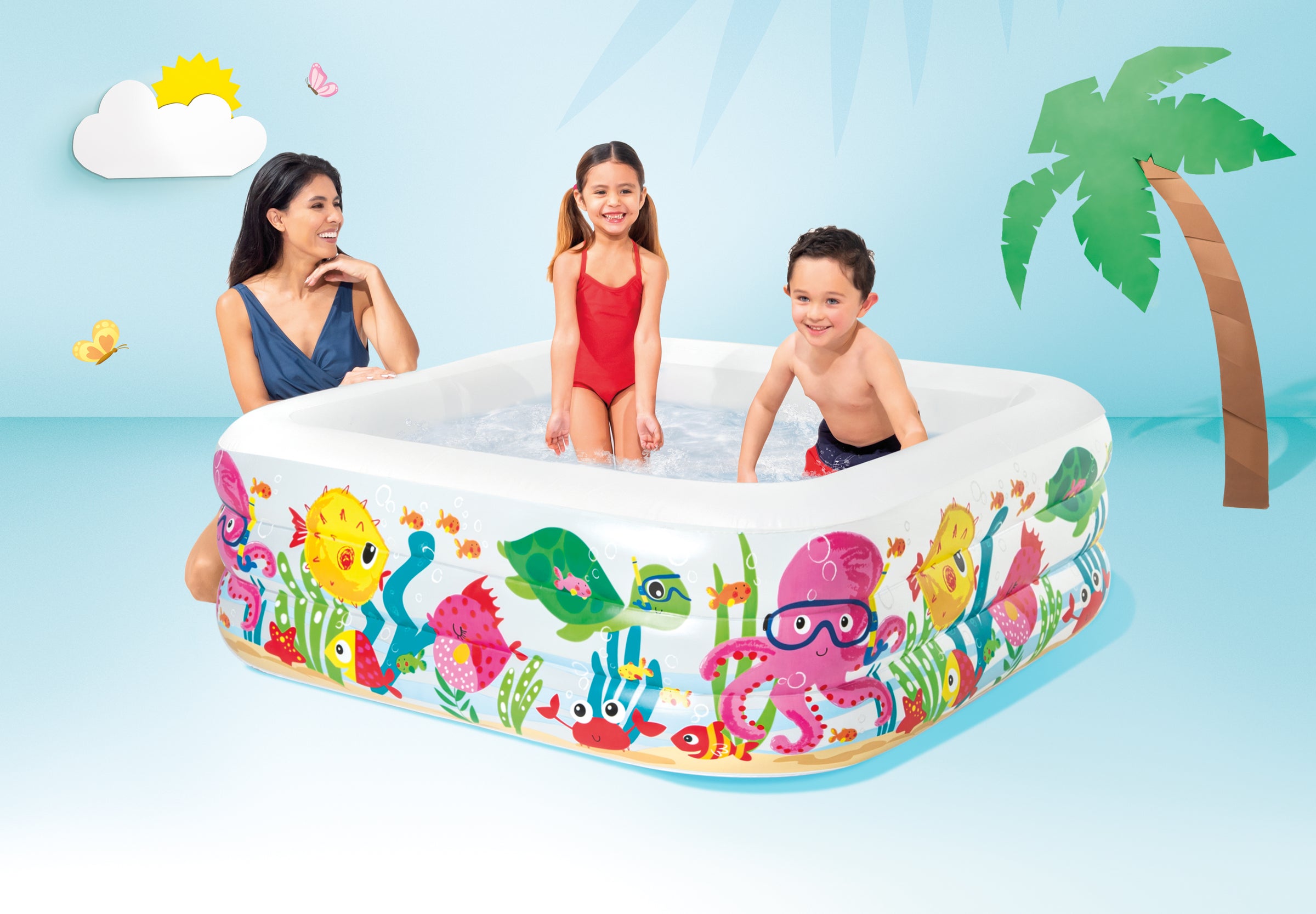INTEX Sea Aquarium Pool 159cm x 159cm x 50cm 57471 V1032-IXSEAAQUARIUM-57471