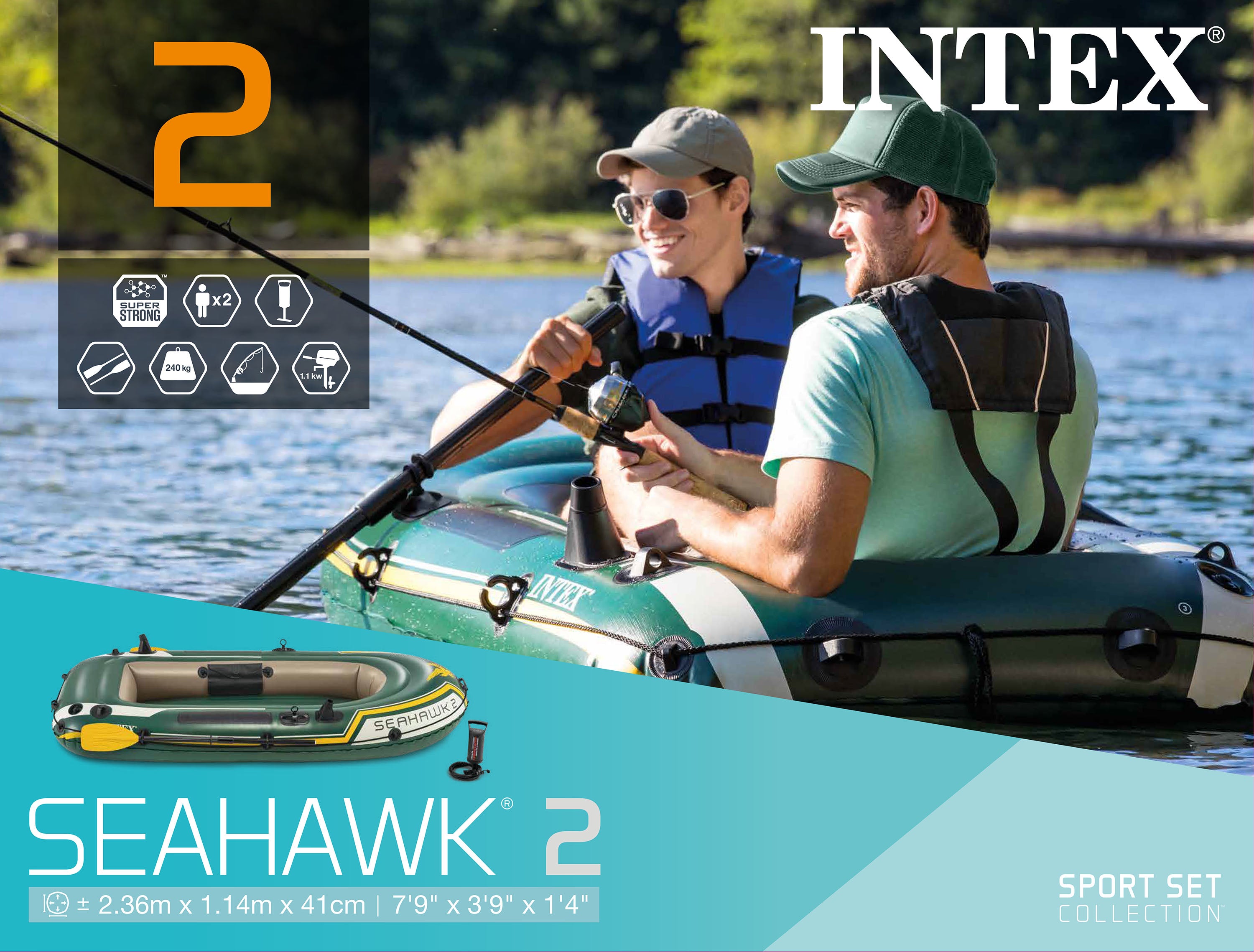 Intex Seahawk 2 Boat Set 68347 V1032-IXSEAHAWK2-68347