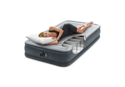 Intex Single (Twin) Deluxe Airbed 33cm 67766 V1032-IXSINGLE33-67766