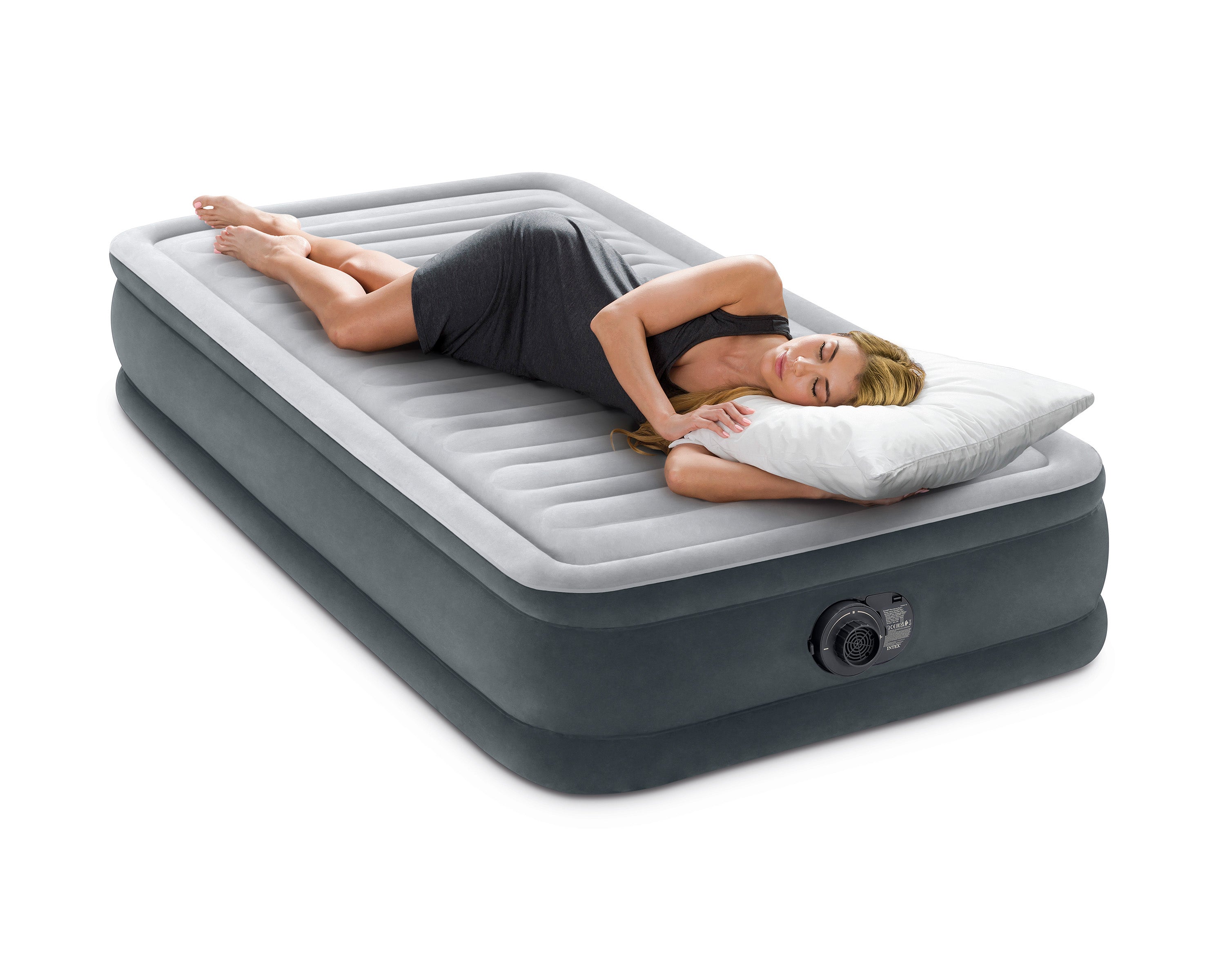 Intex Single (Twin) Deluxe Airbed 33cm 67766 V1032-IXSINGLE33-67766