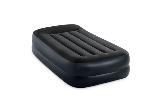 Intex Single (Twin) Pillow Rest Airbed 240v Pump 42cm 64122 V1032-IXSINGLE42-64122