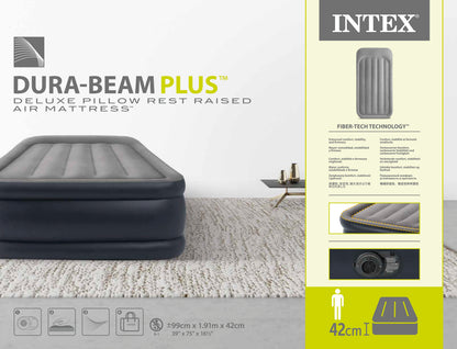 Intex Single (Twin) Plus Series Airbed 42cm 64132 V1032-IXSINGLE42ESSEN-64132