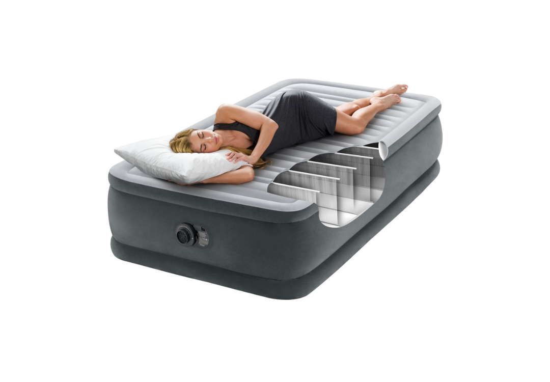Intex Single (Twin) Deluxe Air Bed 46cm 64412 V1032-IXSINGLE46-64412