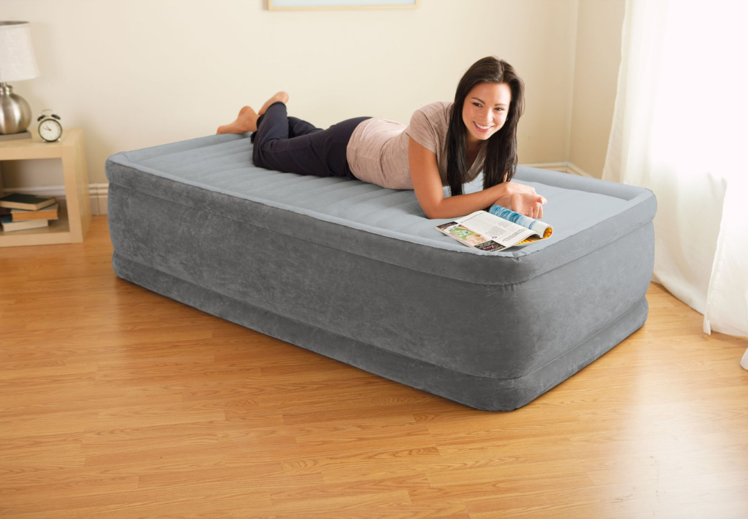 Intex Single (Twin) Deluxe Air Bed 46cm 64412 V1032-IXSINGLE46-64412