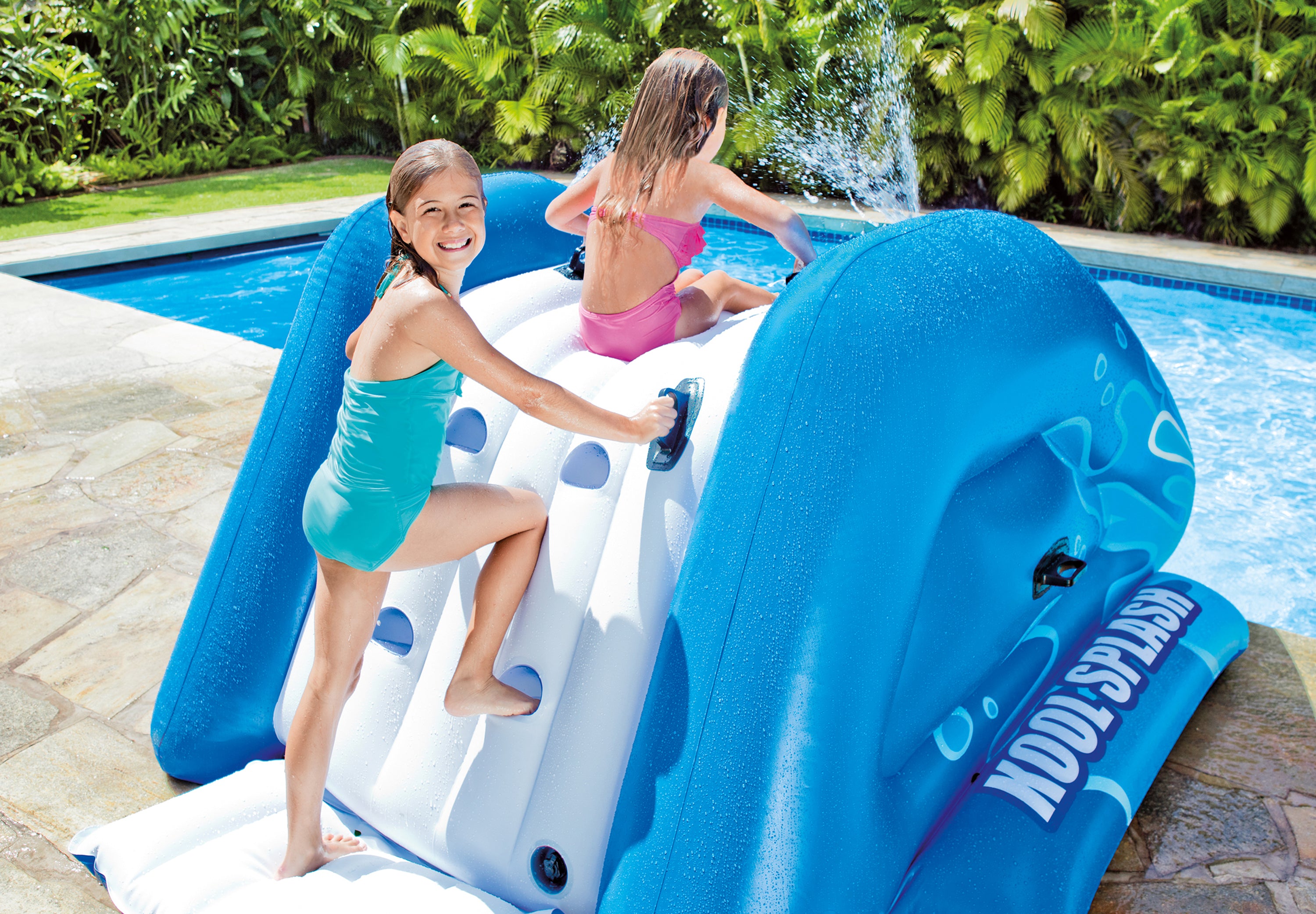 Intex Kool Splash Inflatable Water Slide with Spray 58849 V1032-IXSLIDE-58849