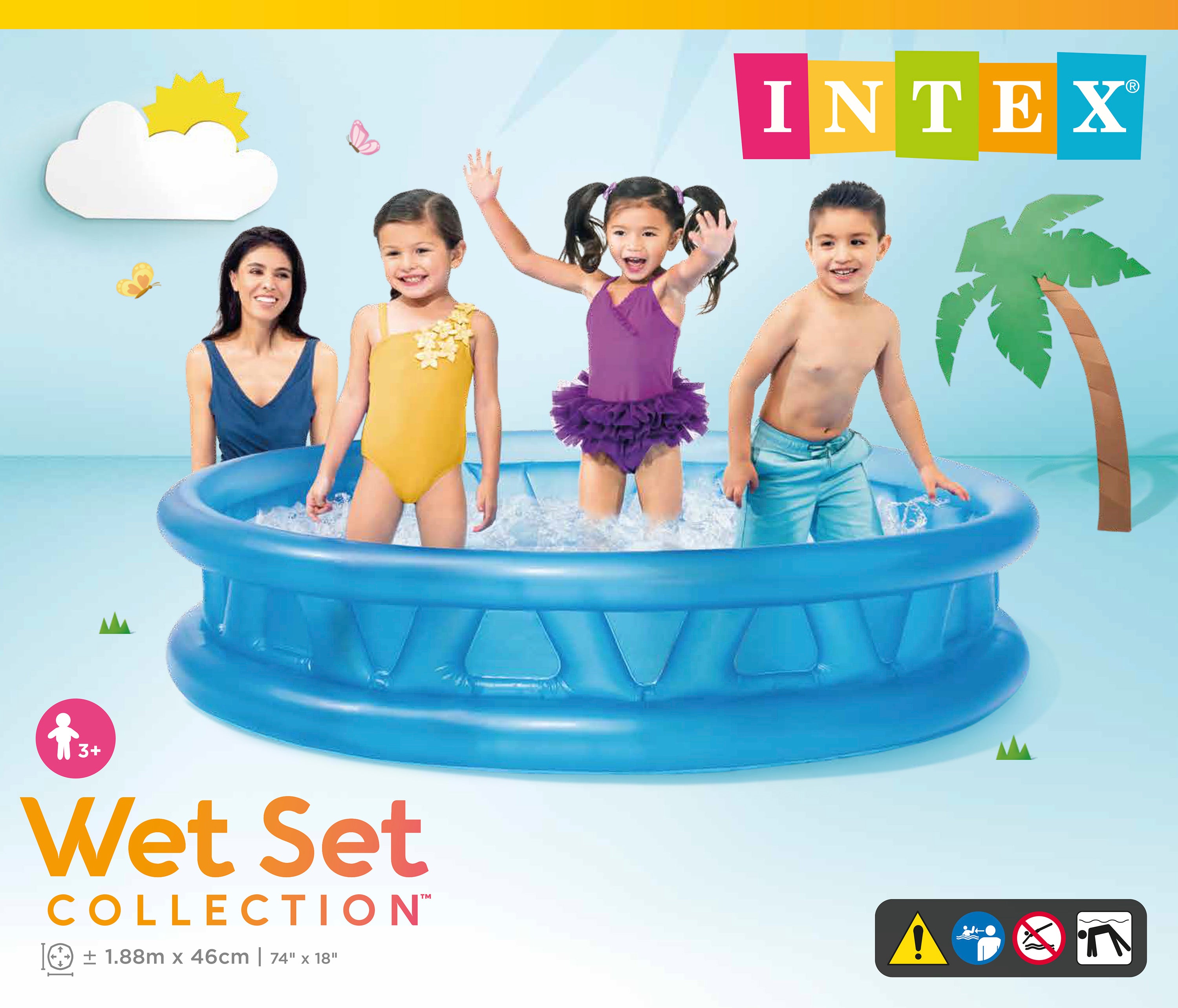 Intex Soft Side Inflatable Pool 58431 V1032-IXSOFTSIDE-58431