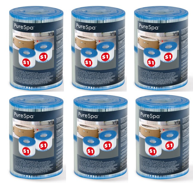 Intex Spa S1 Replacement Filter Cartridges 12 Pack 29001_6 V1032-IXSPAFILT-29001_12