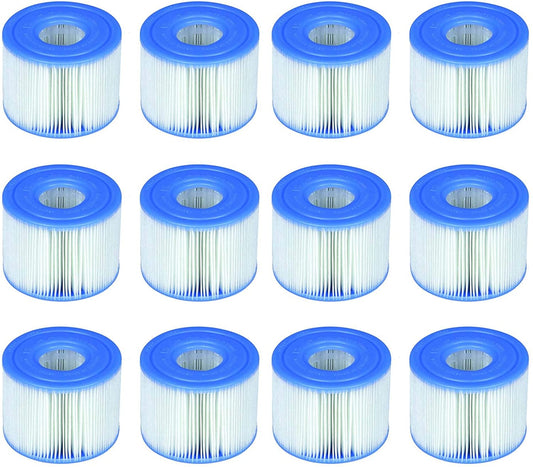 Intex Spa S1 Replacement Filter Cartridges 12 Pack 29001_6 V1032-IXSPAFILT-29001_12