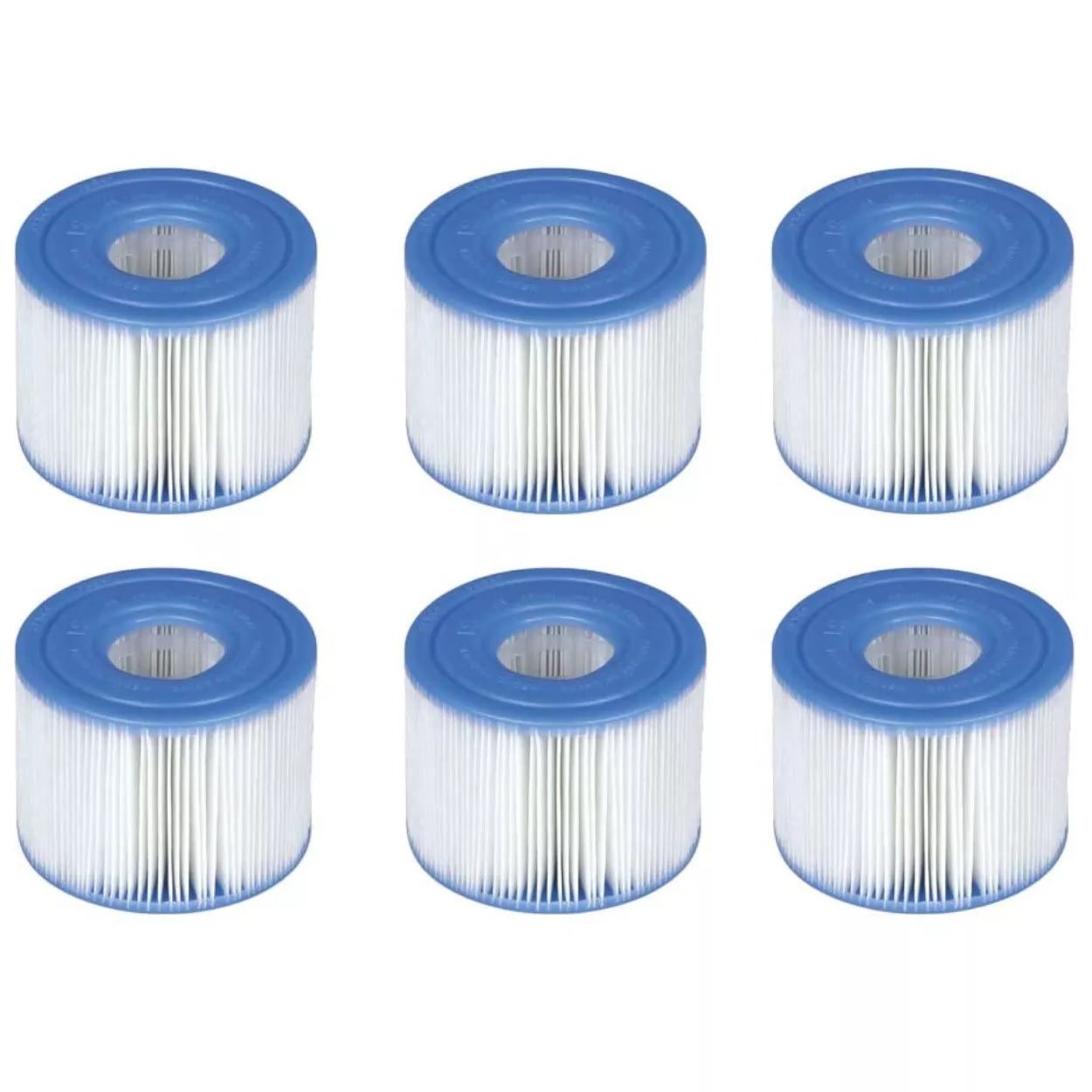 Intex Spa S1 Replacement Filter Cartridges 6 Pack 29011 V1032-IXSPAFILT6-29011