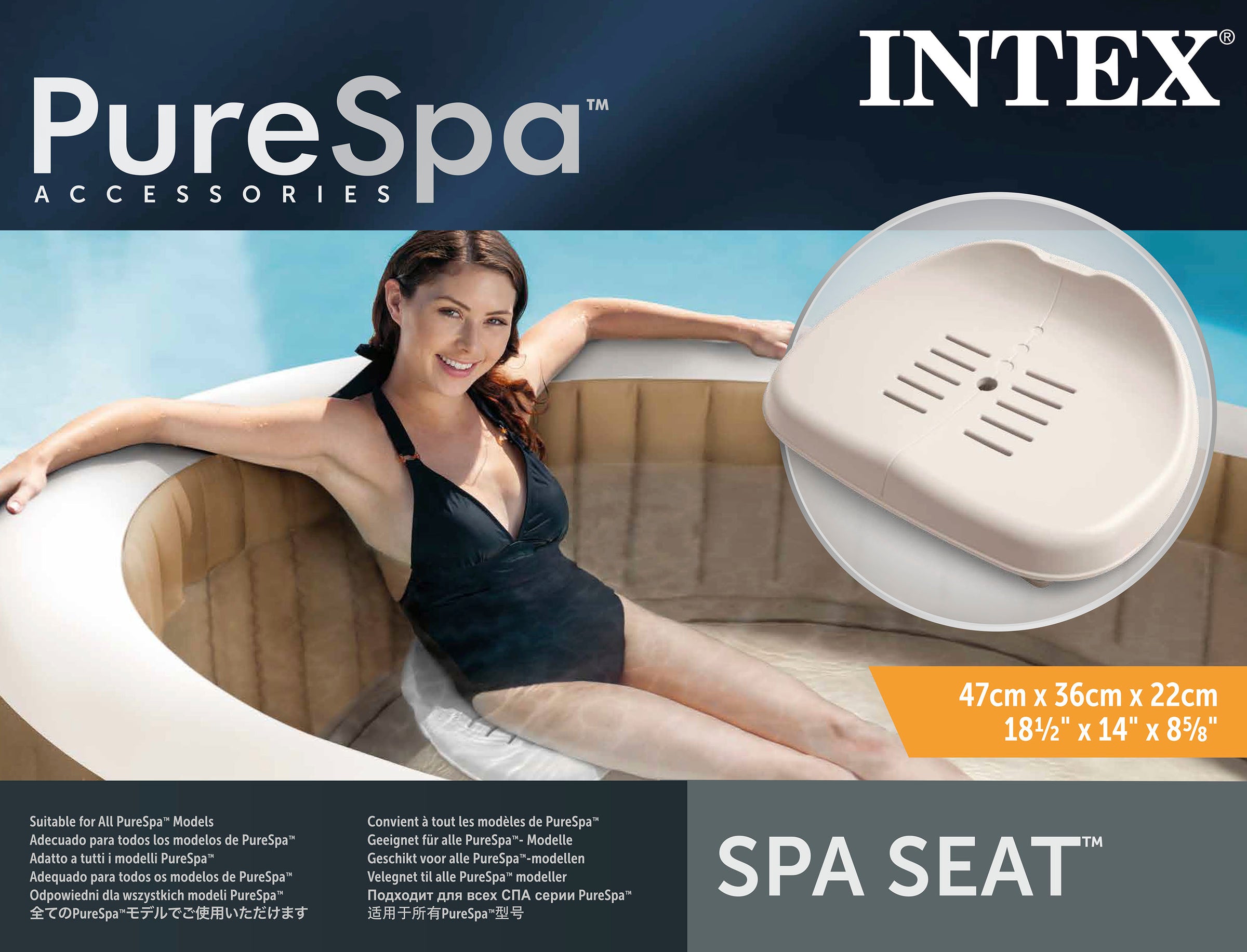 Intex Pure Spa Slip Resistant Removable Seat 28502 V1032-IXSPASEAT-28502