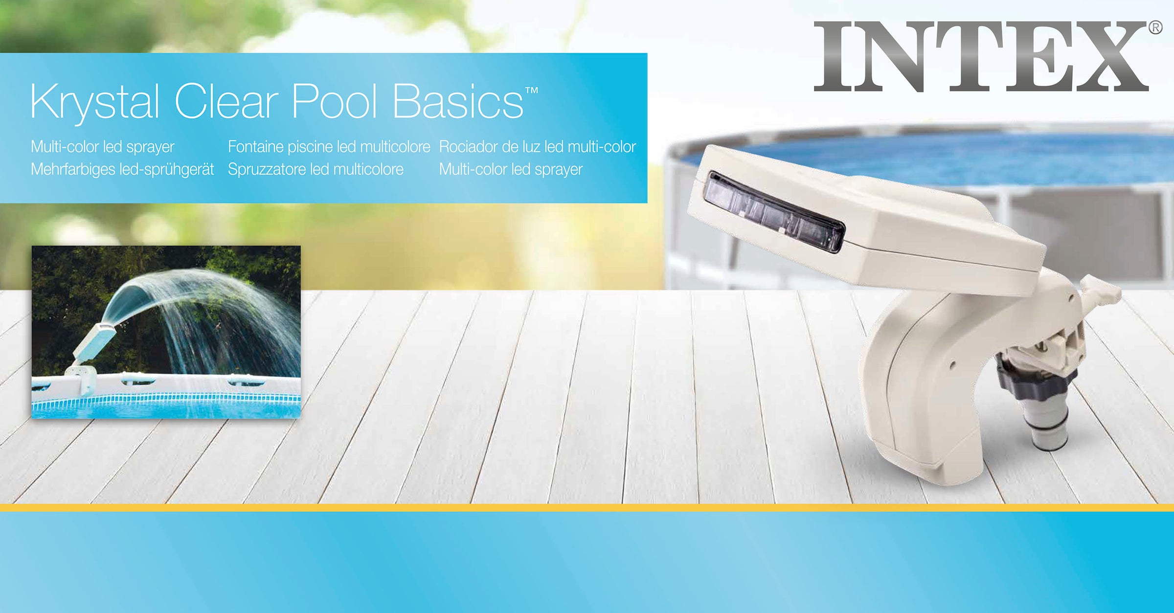 Intex Multi-Color LED Pool Sprayer 28089 V1032-IXSPRAYER-28089