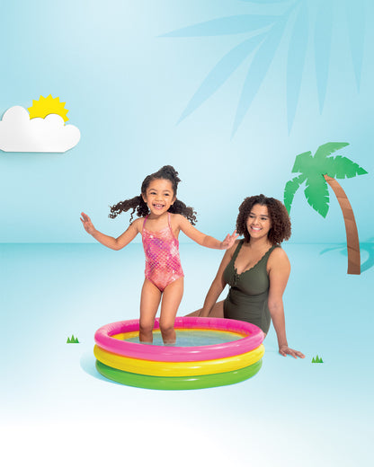 Intex Sunset Glow Kiddie Pool 86cm x 25cm - 58924 V1032-IXSUNSETGLOW-58294
