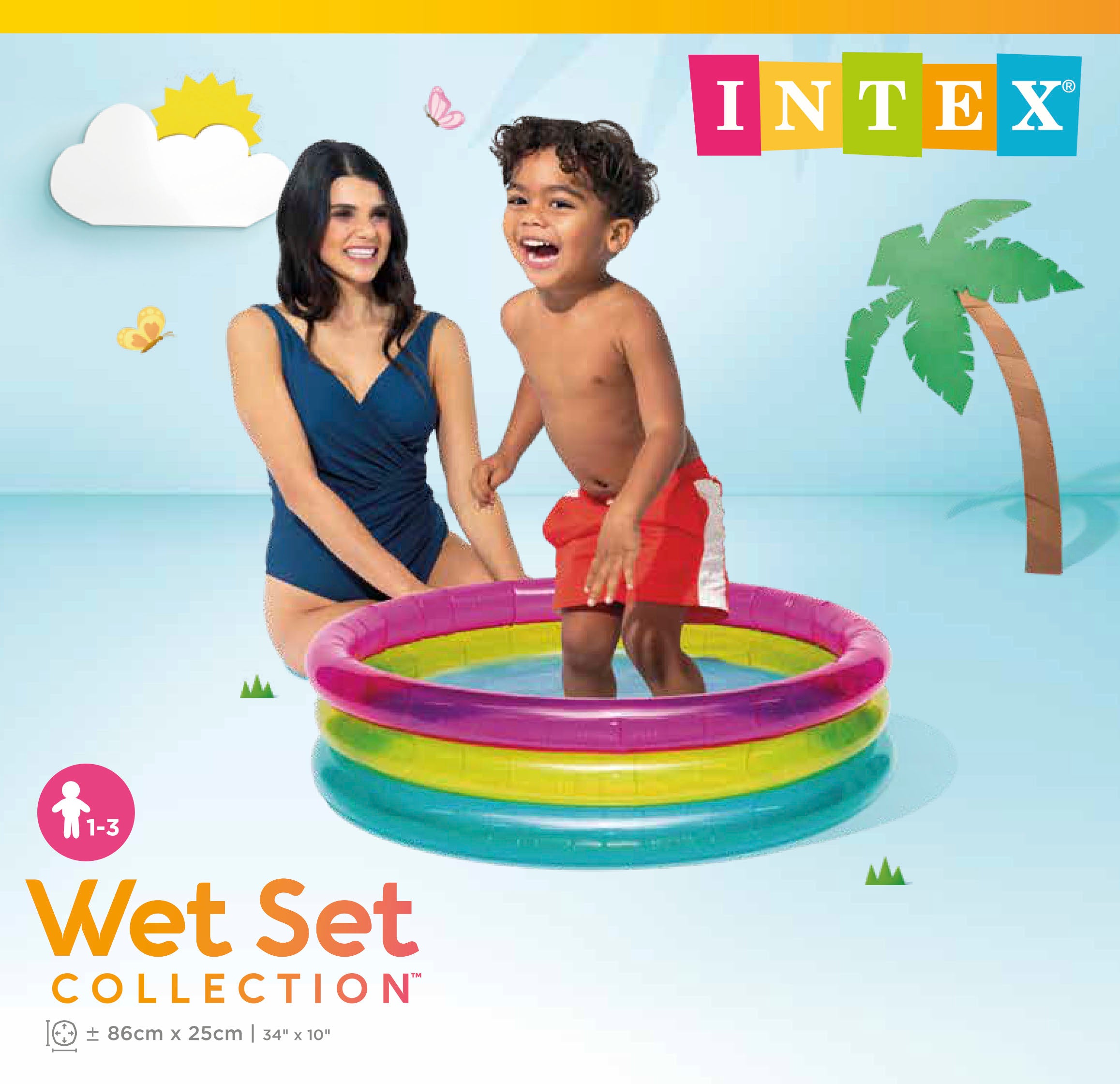 Intex Rainbow Baby Pool 57104 V1032-IXSUNSETGLOWBABY-57104