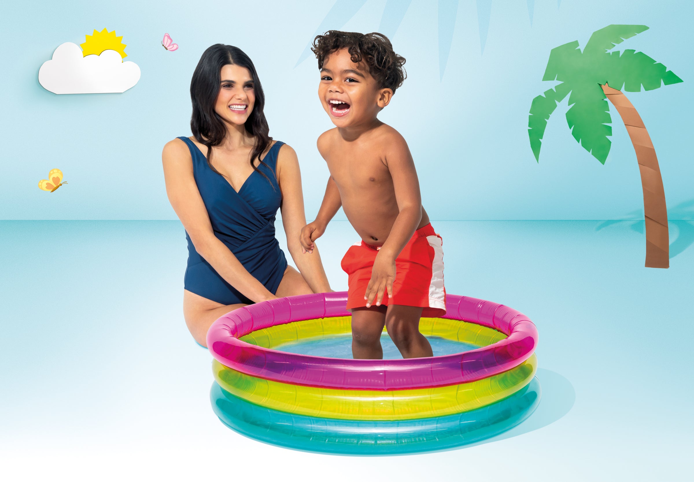 Intex Rainbow Baby Pool 57104 V1032-IXSUNSETGLOWBABY-57104