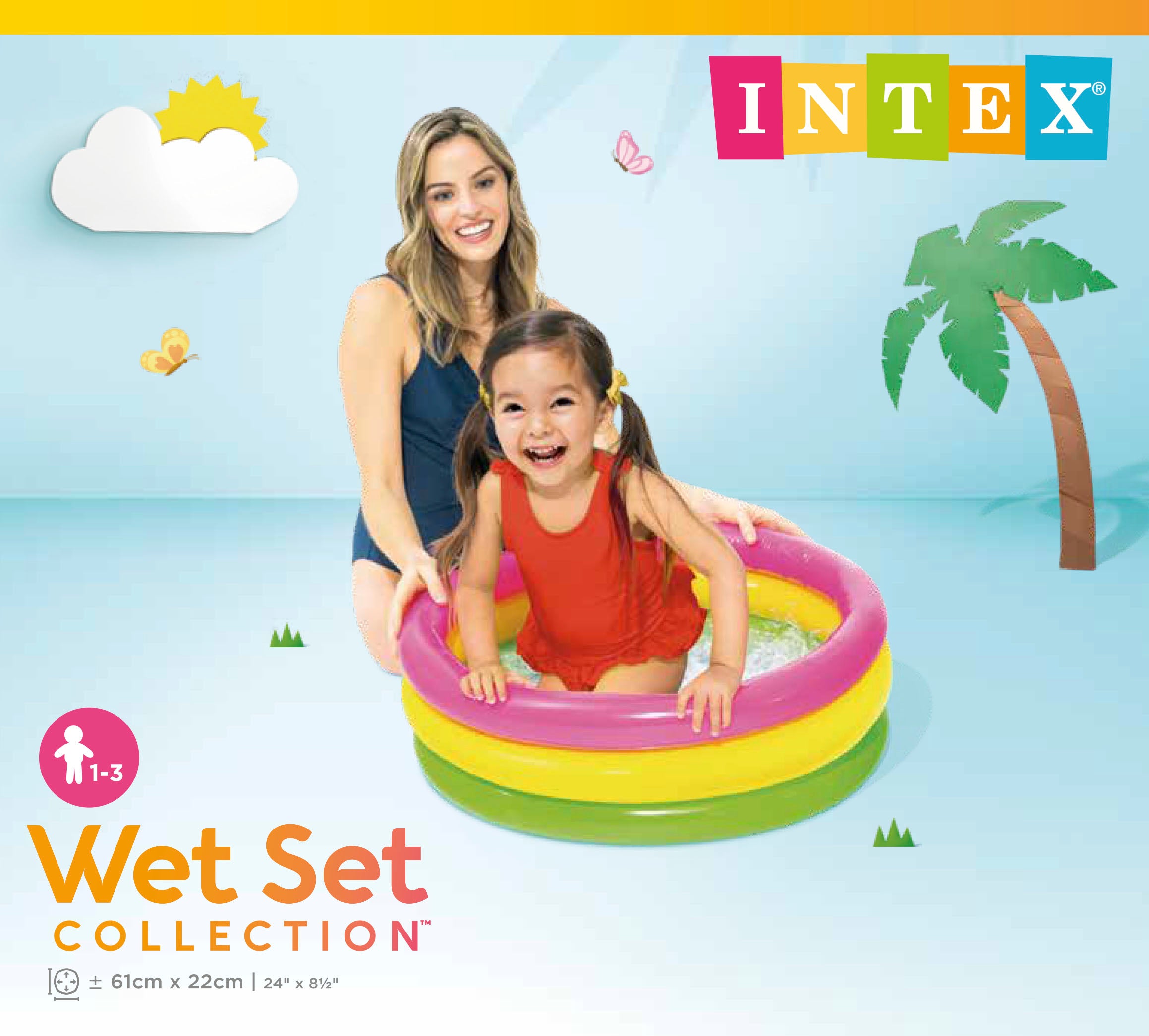 Intex Sunset Glow Baby Pool 57107 V1032-IXSUNSETGLOW_57107