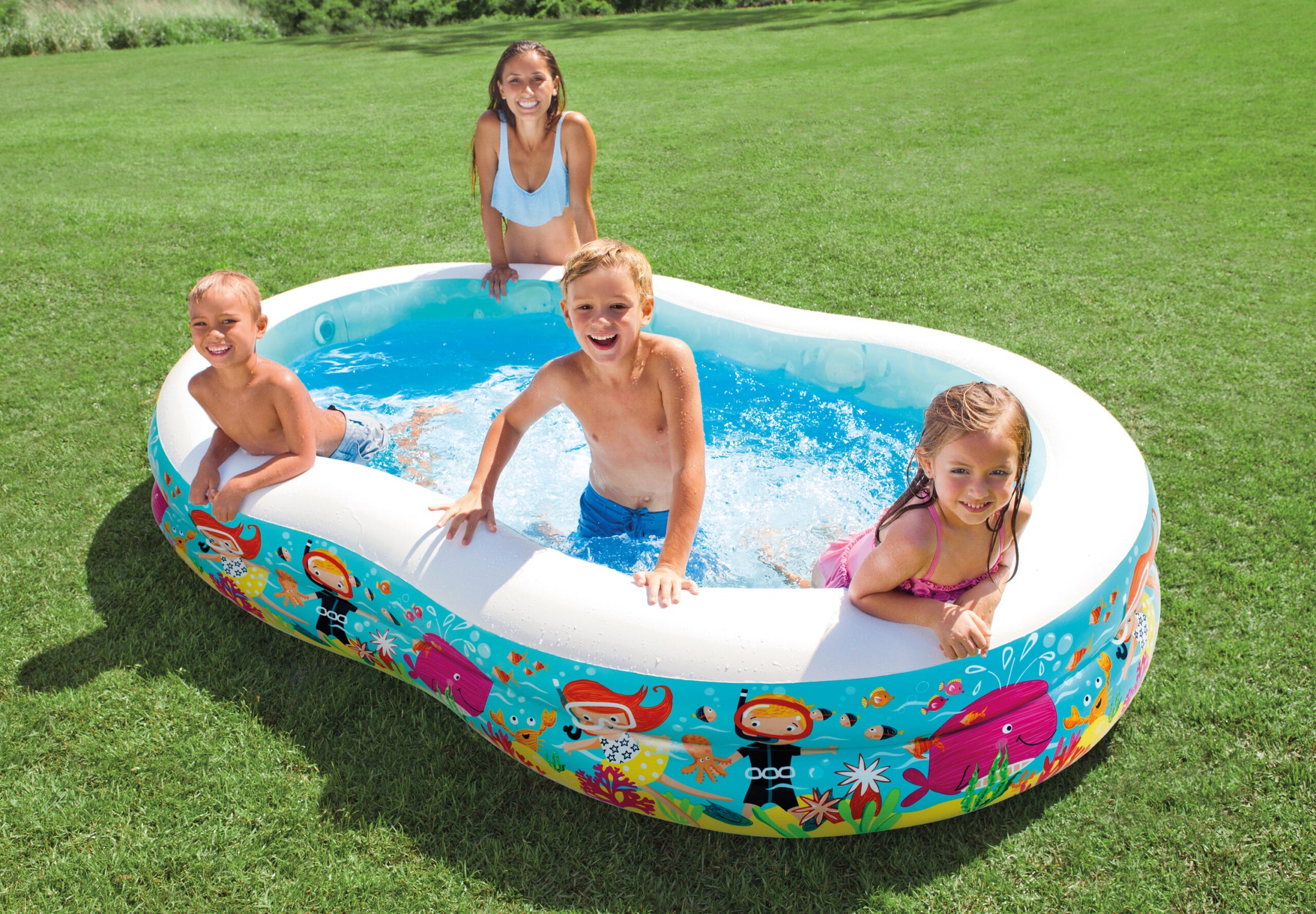 Intex Swim Centre Seashore Pool Snorkel Fun 2.6m x 1.6m 56490 V1032-IXSWIMCENTRESNORKEL-56490
