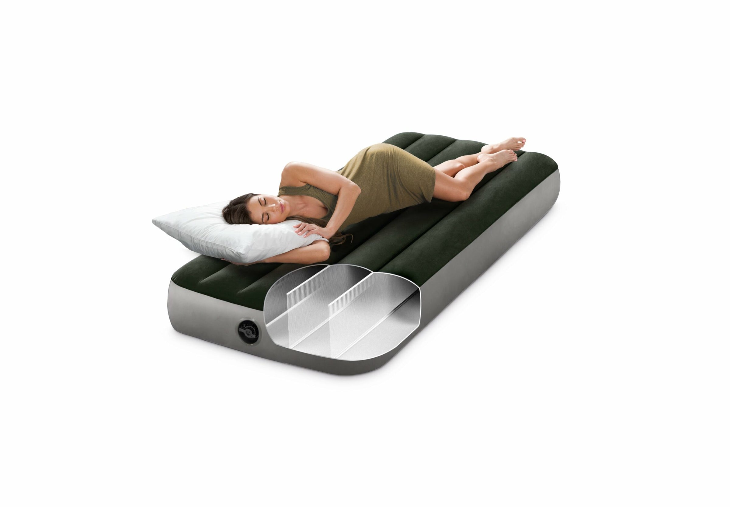 JR. Twin Classic Airbed With Built in Pump V1032-JNRDOWNYBIP-64760