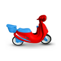 Volta Foot To Floor Balance Size Push Scooter 3+ SHP636_RED V1032-SHP636_RED