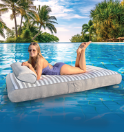 Spire Adalus Luxury Pool Lounge Grey Stripe RL-935G V1032-SP-ADALUS-935G