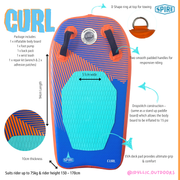 Spire Curl Inflatable Body Board - SP-BB-94 V1032-SP-BB-94