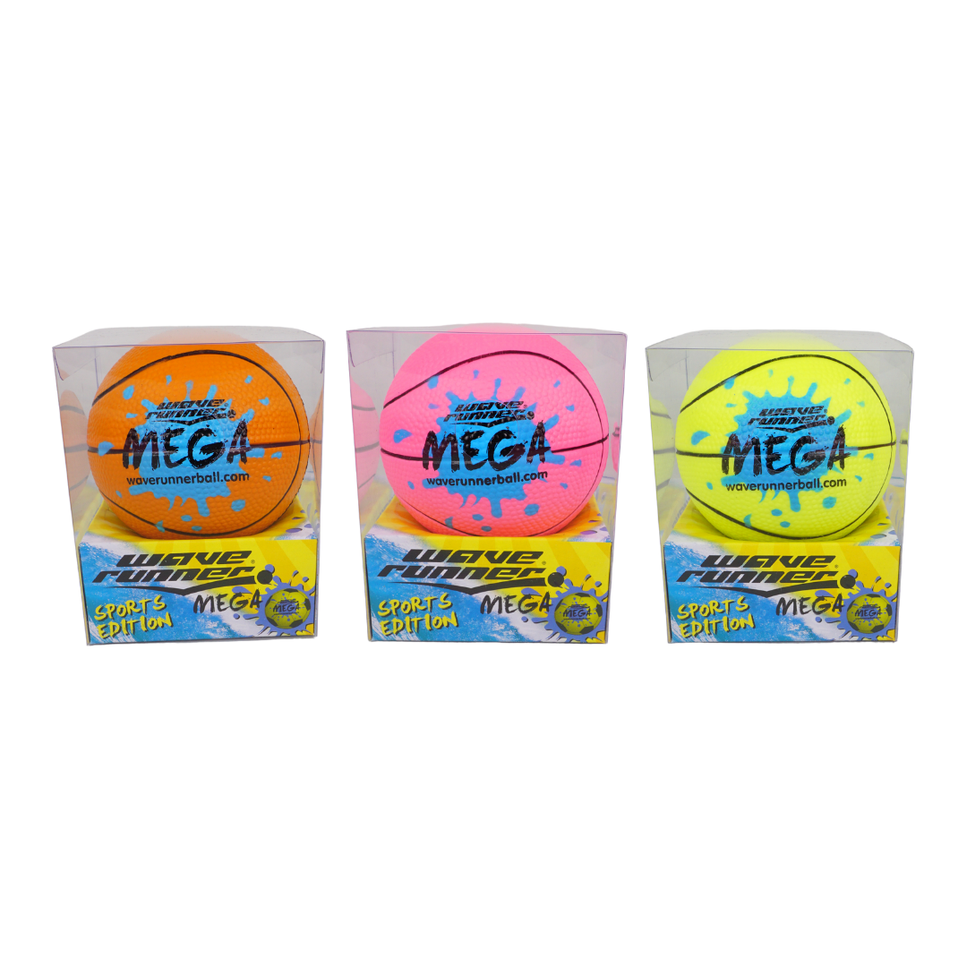 WAVE RUNNER MEGA SPORT BALL 9CM ASST - WR800B-SPT V1032-WR-MEGASPORTBALL-WR800B-SPT