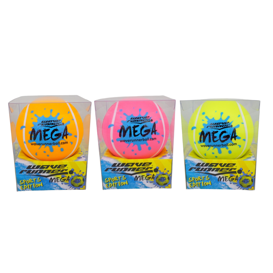 WAVE RUNNER MEGA SPORT BALL 9CM ASST - WR800B-SPT V1032-WR-MEGASPORTBALL-WR800B-SPT