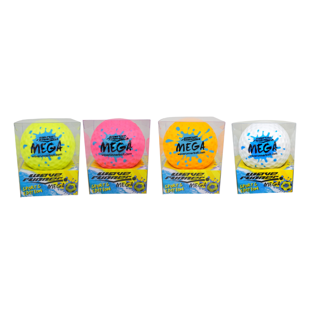 WAVE RUNNER MEGA SPORT BALL 9CM ASST - WR800B-SPT V1032-WR-MEGASPORTBALL-WR800B-SPT