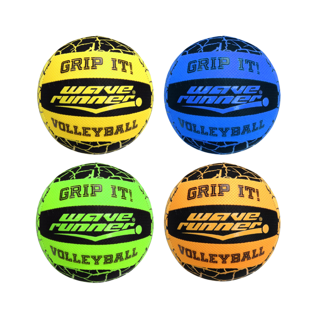 Wave Runner Grip It Volleyball 20cm with pump (deflated) Asst - WRV800-PUM V1032-WR-VOLLEYBALL_WRV800-PUM