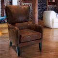 Salerno Brown Microfibre High Back Armchair V1041-JLC-1081FABRIC