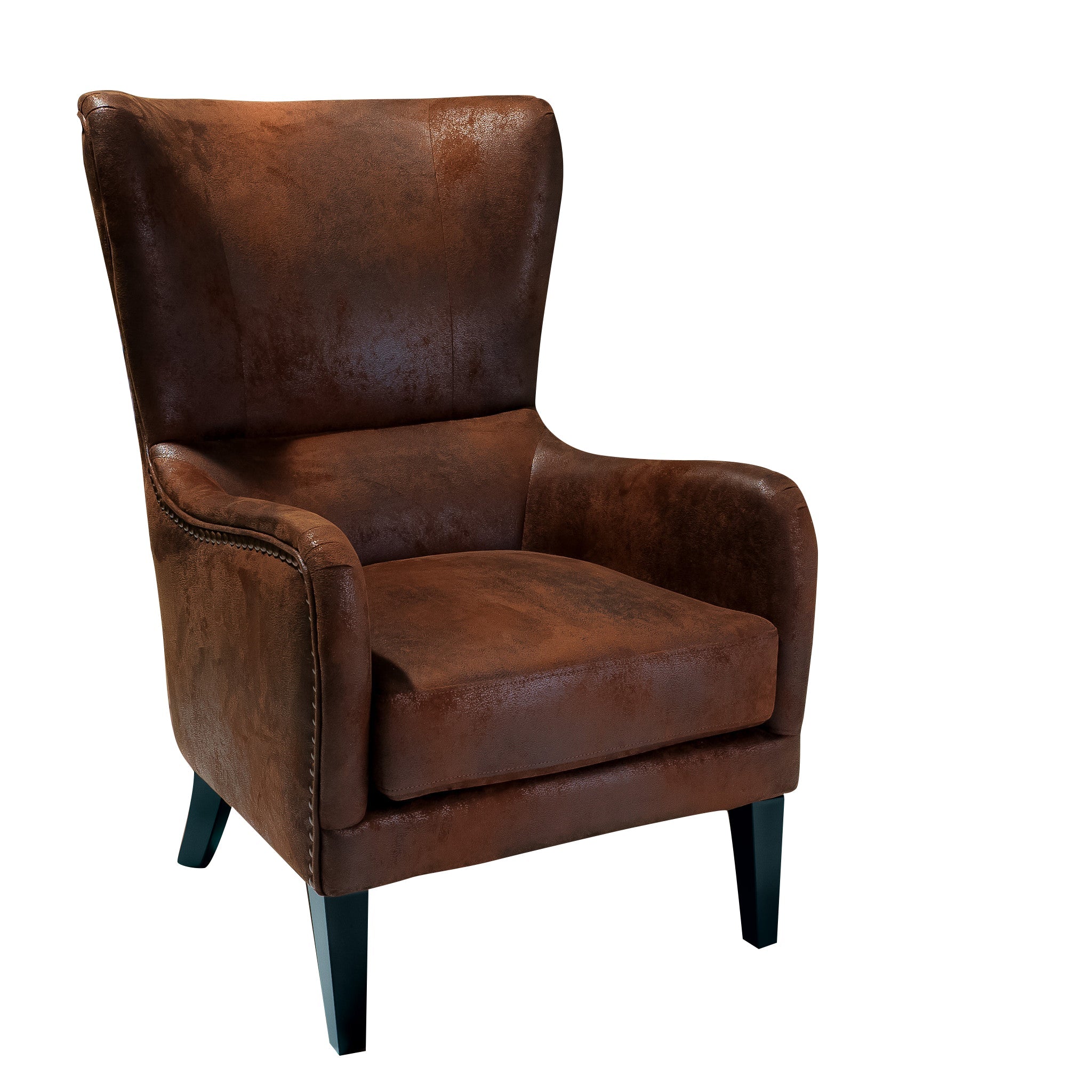 Salerno Brown Microfibre High Back Armchair V1041-JLC-1081FABRIC