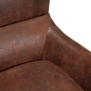 Salerno Brown Microfibre High Back Armchair V1041-JLC-1081FABRIC