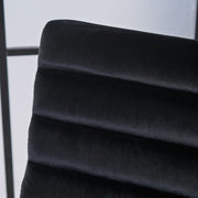 Glorie Black Velvet Sofa Accent Chair ArmChair V1041-JMC-1060BLACK