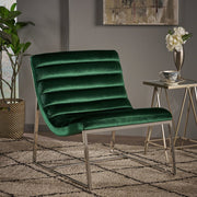 Glorie Emerald/Green Velvet Sofa Accent Chair ArmChair V1041-JMC-1060EMERALD
