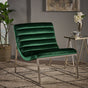 Glorie Emerald/Green Velvet Sofa Accent Chair ArmChair V1041-JMC-1060EMERALD