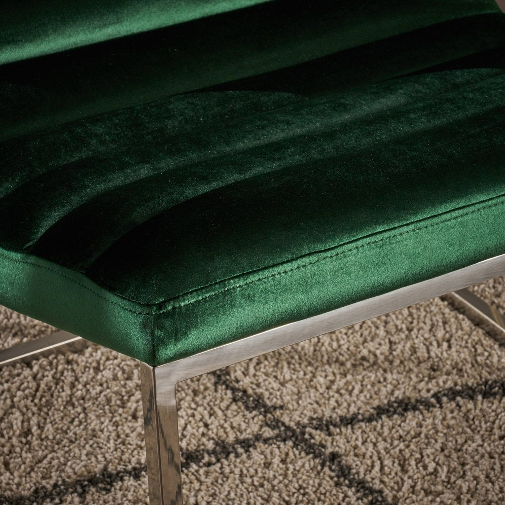Glorie Emerald/Green Velvet Sofa Accent Chair ArmChair V1041-JMC-1060EMERALD