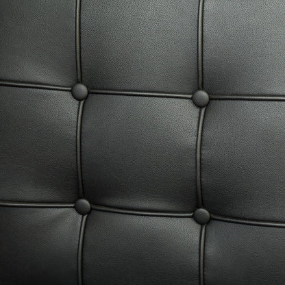 Pandora Modern Bonded Leather Dining Chair in Black V1041-JMC-1082BLACK