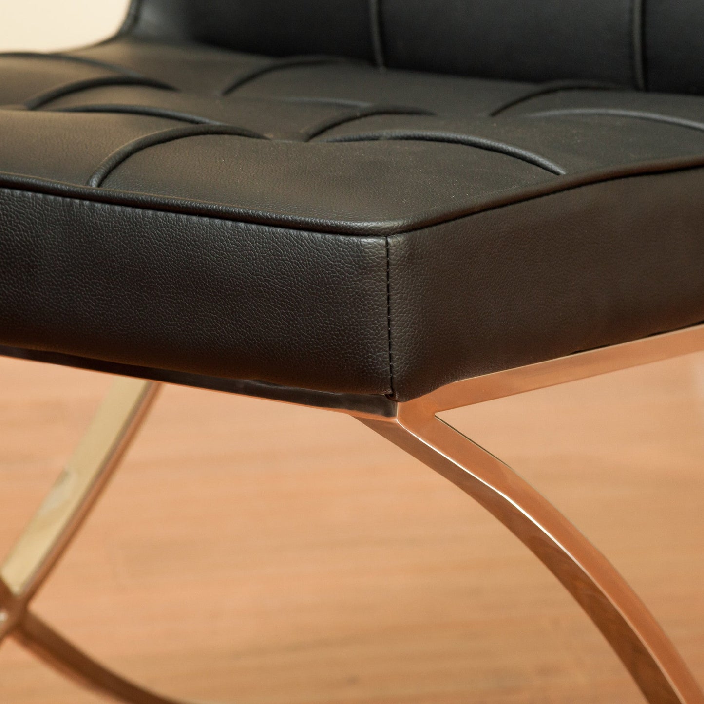 Pandora Modern Bonded Leather Dining Chair in Black V1041-JMC-1082BLACK