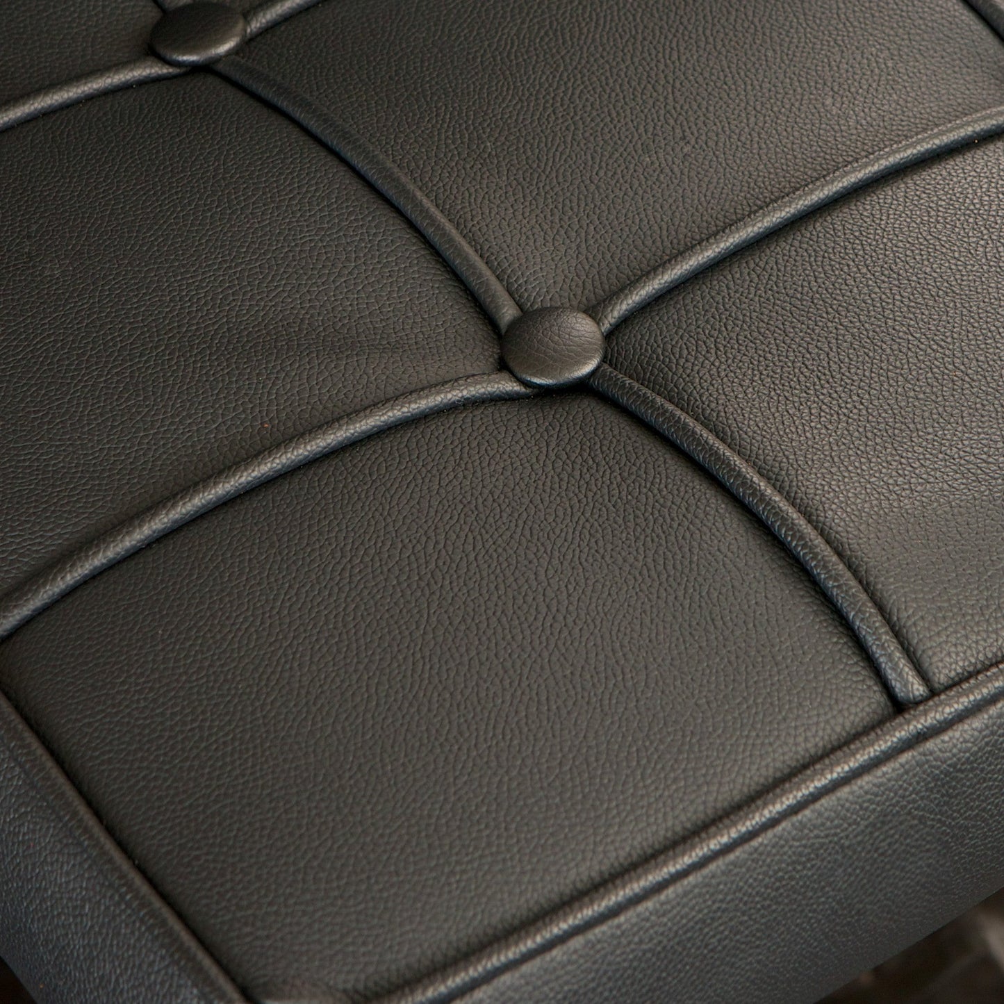 Pandora Bonded Leather & Steel Bar Stool in Black V1041-JMC-1083BLACK