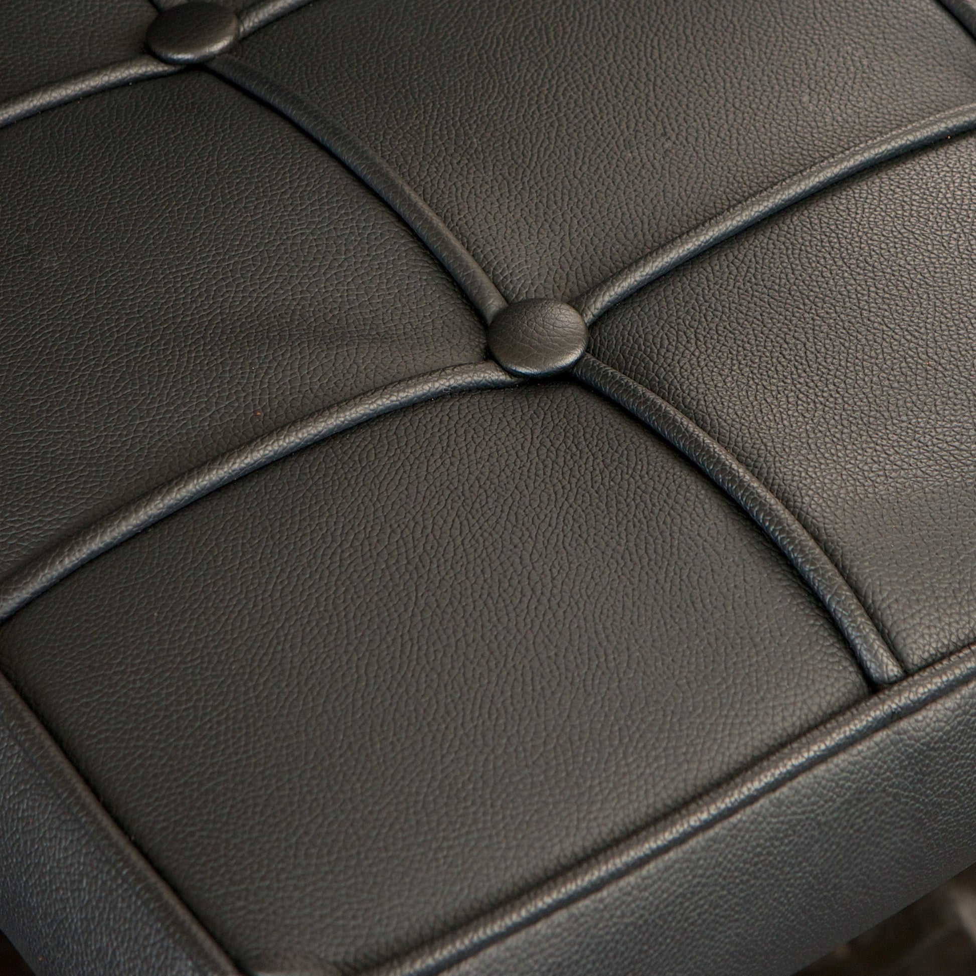 Pandora Bonded Leather & Steel Bar Stool in Black V1041-JMC-1083BLACK