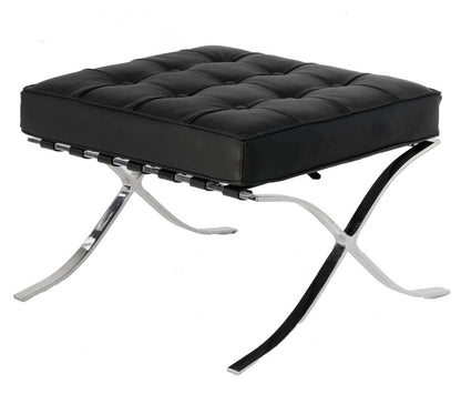 Black Barcelona Ottoman - Classic Version - Replica V1041-JMC-1086BLACK