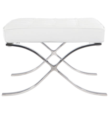 White Barcelona Ottoman - Classic Version - Replica V1041-JMC-1086WHITE